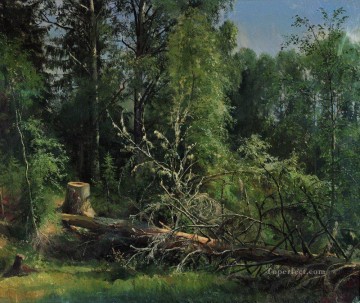 イワン・イワノビッチ・シーシキン Painting - 倒木 1875 古典的な風景 イワン・イワノビッチ